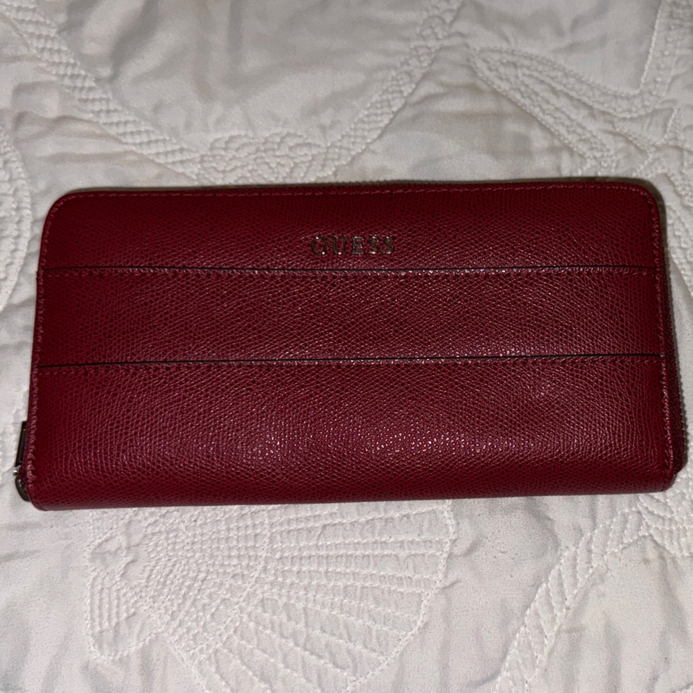 Guess Burgundy Leather Wallet